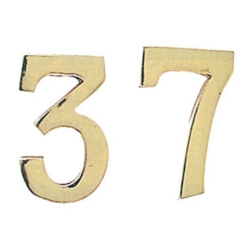 NUMERO CIVICO 0 IN OTTONE 100 MM