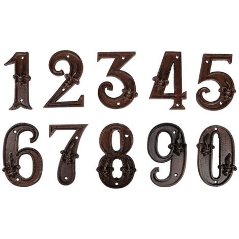 BEST FOR BOOTS NUMERO CIVICO 6 IN GHISA CSTYLE MURALE NUMERO CIVICO