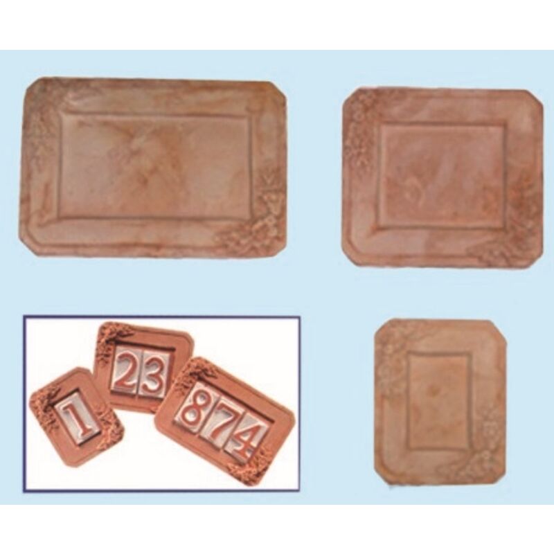 Image of Bfcommerce - Numero Civico in Terracotta Ceramica Smaltato Numero Per Porta Indirizzo Porta Numero Civico 1 Posto