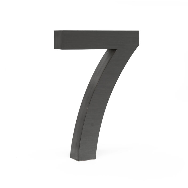 

Número de casa '7' 3D antracita 20cm Arial Resistente intemperie y corrosión Material montaje