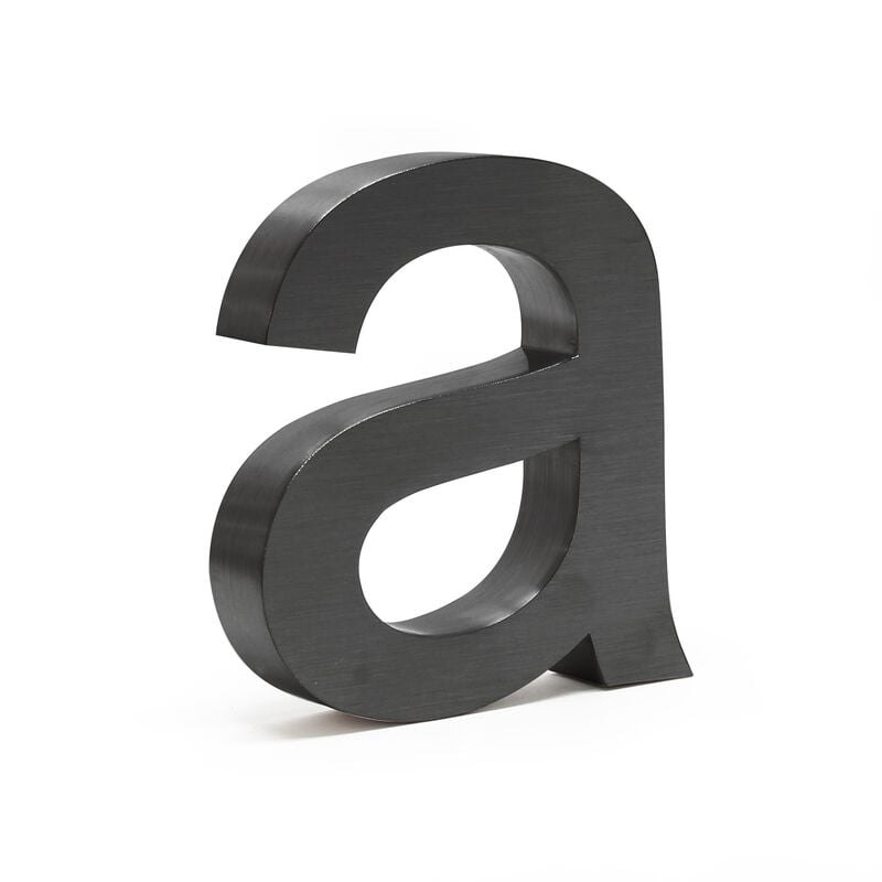 

Número de casa "a" 3D antracita 15cm Arial Resistente intemperie y corrosión Material montaje