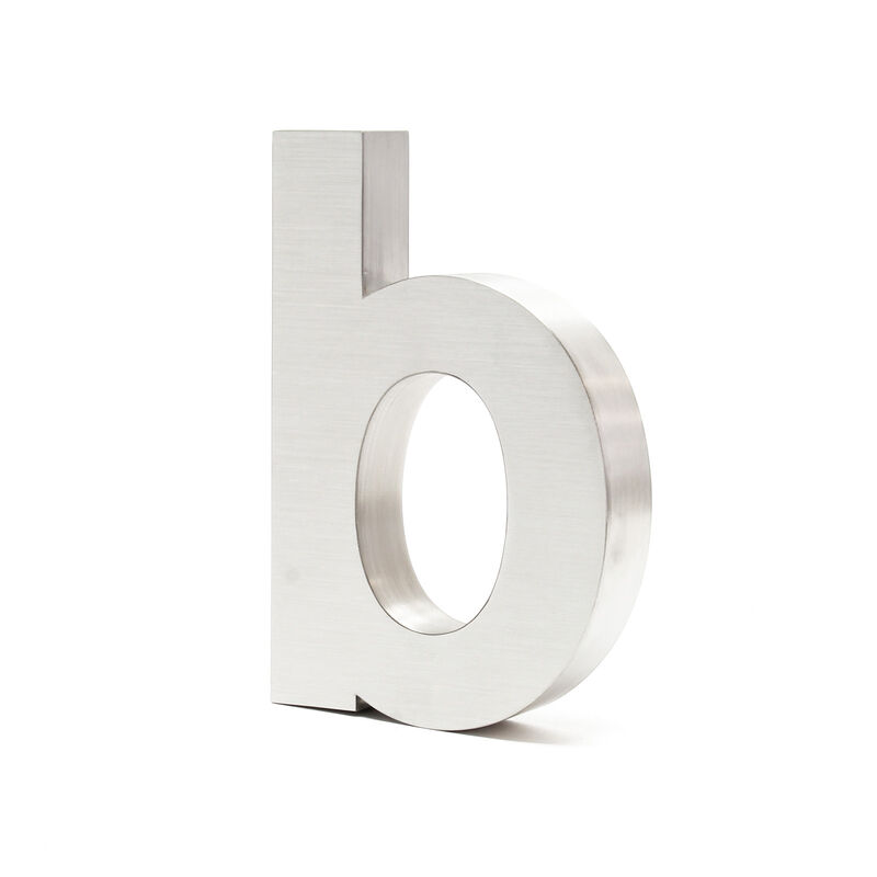 

Número de casa "b" 3D Acero inoxidale 20cm Arial Resistente intemperie y corrosión Material montaje