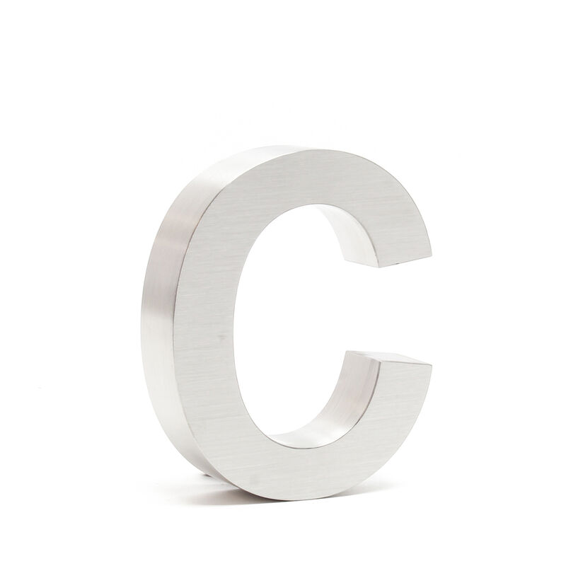 

Número de casa 'c' 3D Acero inoxidale 15cm Arial Resistente intemperie y corrosión Material montaje