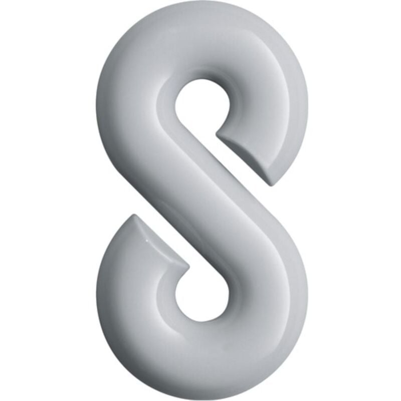 

Número de casa dígito 8 poliamida especial 99 blanco puro 165 mm D.33 mm HEWI