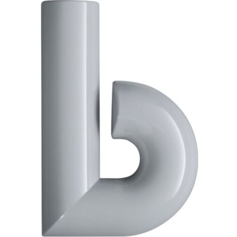 Número de casa letra b Poliamida especial 99 blanco puro 137.5mm D.33mm HEWI