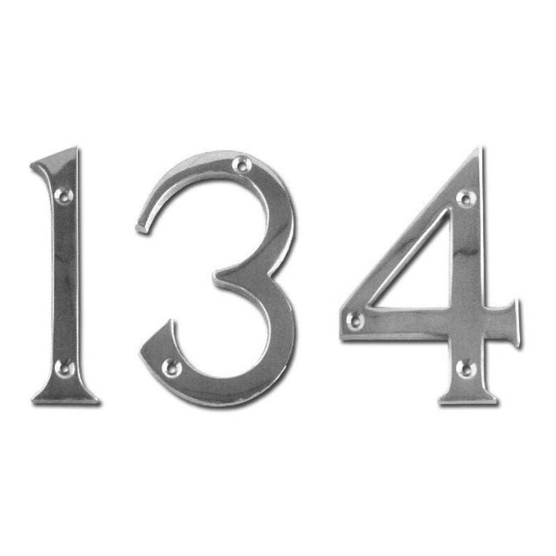 

numero de laton cromo brillo 5 100 mm c-tornillo - Mibricotienda