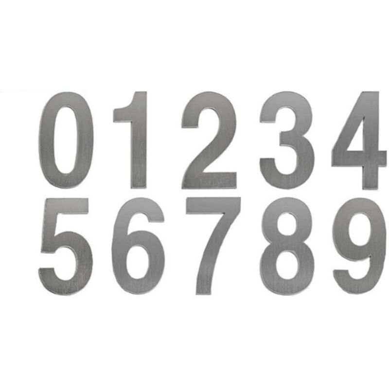 Numéro de maison extérieur moderne brossée,75mm Numéro de porte autocollant en acier inoxydable,Plaque de numéro de maison et Numéro de Boite aux Numéro de maison extérieur moderne brossée,75mm Numéro de porte autocollant en acier inoxydable,Plaque de numéro de maison et Numéro de Boite aux