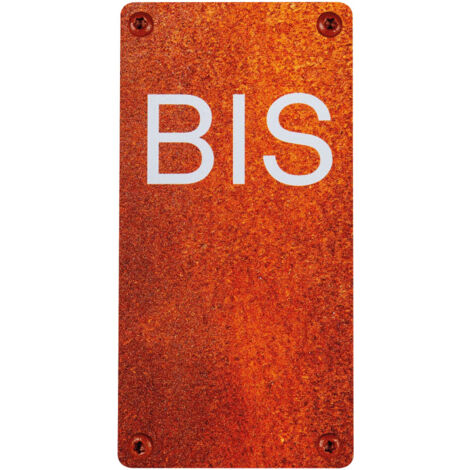 Numéro de maison - N°BIS - effet acier rouillé - 4391458
