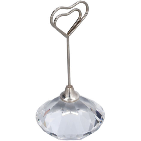 Numéro de table en métal en forme de cœur, design durable et stable, 9 cm
