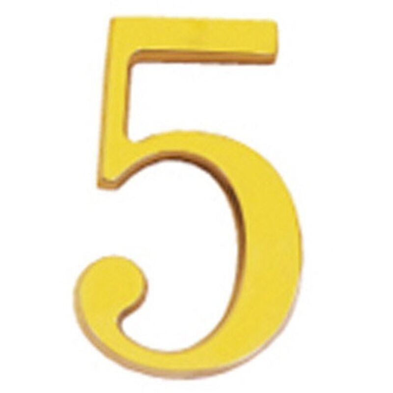 Wolfpack - Ottone numero 5 10 cm. con Viti