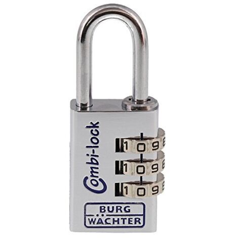 Numero lucchetto Combi Lock 90 Corpo serratura cromata-L.30mm alluminio (Per 10)