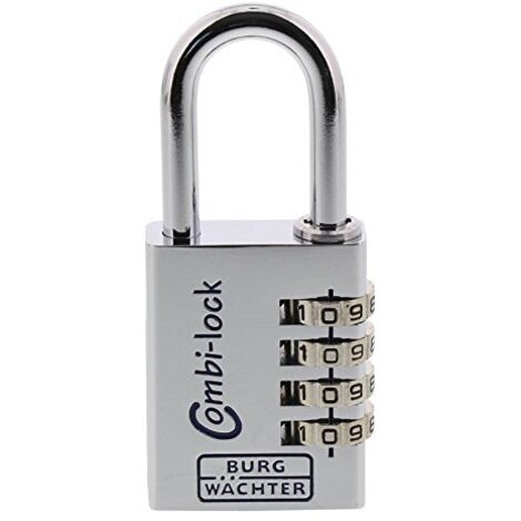 Numero lucchetto Combi Lock 90 Corpo serratura cromata-L.40mm alluminio (Per 5)