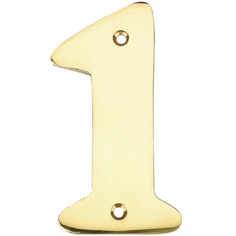 Número puerta 1 acero inoxidable con tornillo GSC 003302601