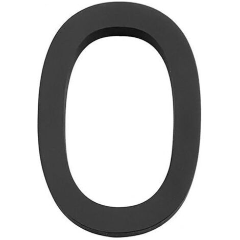 numéros de maison de 12,7 cm de haut, noir mat, pour zéro
