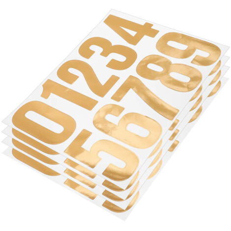 Numéros de porte résistants, lot de 4