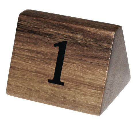 Numéros de Table en Bois de 1 à 10