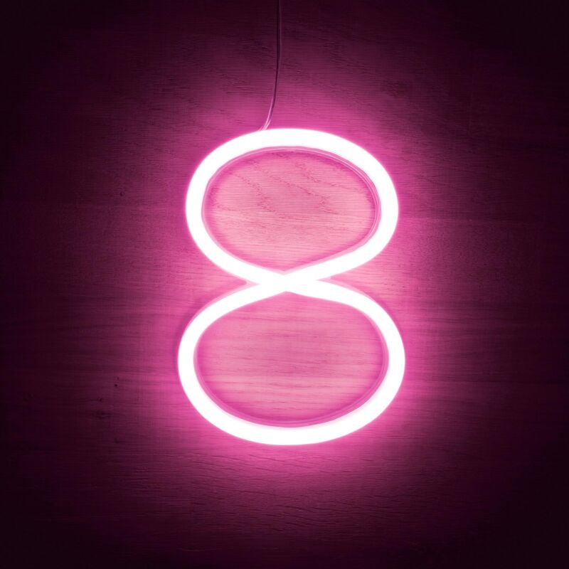 

Números y Símbolos Neón LED Rosa .8 Rosa - 8 Rosa