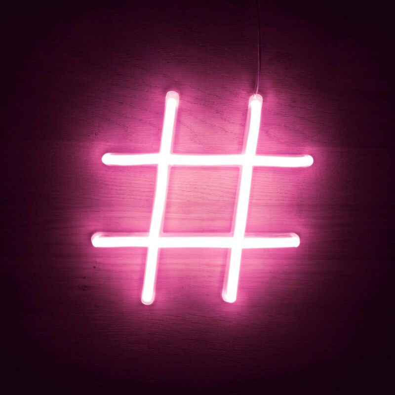 

Números y Símbolos Neón LED Rosa .# Rosa - # Rosa