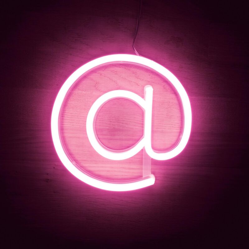

Números y Símbolos Neón LED Rosa .@ Rosa - @ Rosa