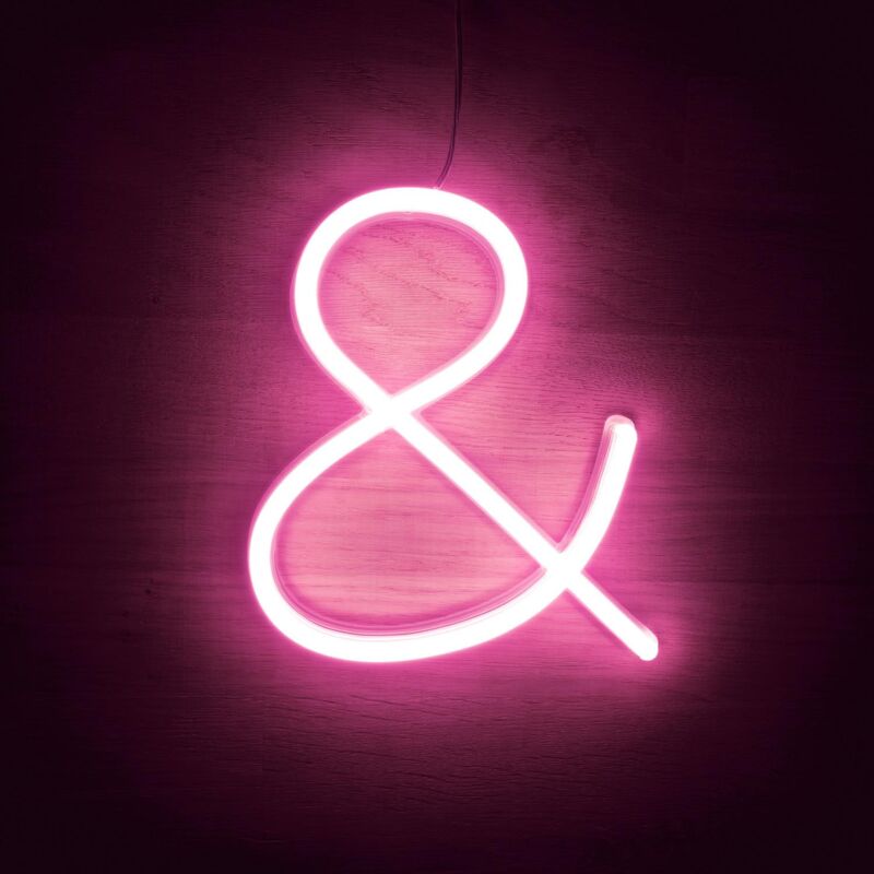 

Números y Símbolos Neón LED Rosa & Rosa - & Rosa