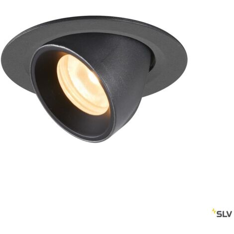 NUMINOS GIMBLE XS, encastré de plafond intérieur, 40°, noir, LED, 7W, 3000K (1005834)