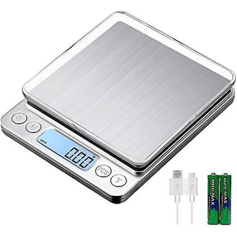 numrique Balance De Cuisine Rechargeable Par Usb 3kg/0.1g Balance De Alimentaire Ptisserie Numriqueprcision Balance Lectronique Plateaux De Table
