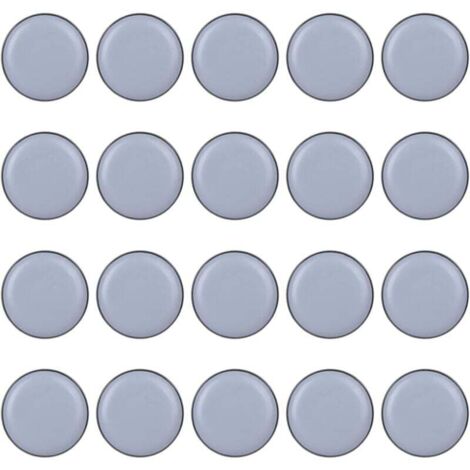 [NUNCA USADO] Deslizadores de silla de 25 mm, 20 unidades, deslizadores para muebles, deslizadores de teflón para sillas de oficina y hogar (forma redonda de 20 mm)