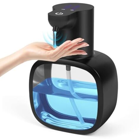 [NUNCA USADO] Dispensador automático de jabón de pared de 500 ml, dispensador automático de lavavajillas para cocina y baño (negro)
