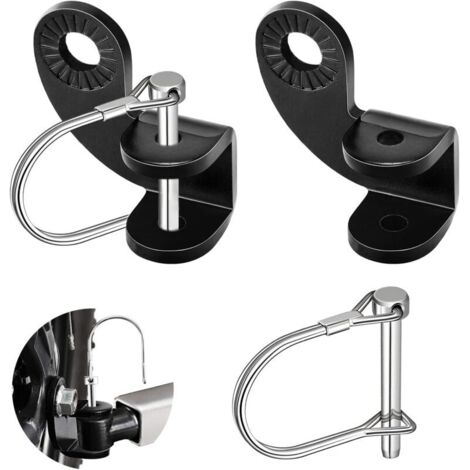 [NUNCA USADO] Enganche de remolque de bicicleta para niños, universal, 2 piezas, con hebilla en forma de U, para remolque de bicicleta plegable, para niños y perros