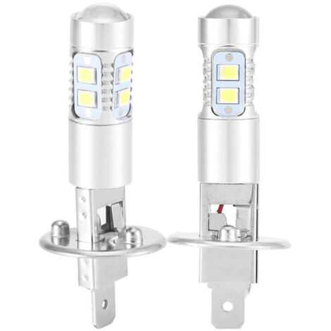 [NUNCA USADO] Faros delanteros de coche, bombillas LED blancas extremadamente brillantes de 6000 K para luces de conducción diurna.