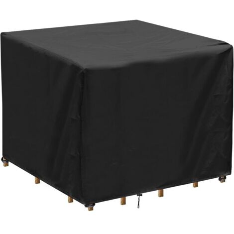 [NUNCA USADO] Funda cuadrada para mesa de jardín, impermeable, resistente a los rayos UV, de tela Oxford para mesa y silla de exterior (90 x 90 x 90 cm)