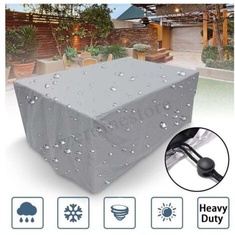 [NUNCA USADO] Funda para muebles de jardín, cuadrada, 210d, 100 x 100 x 85 cm, impermeable, rectangular, resistente al desgarro, para mesa de patio.