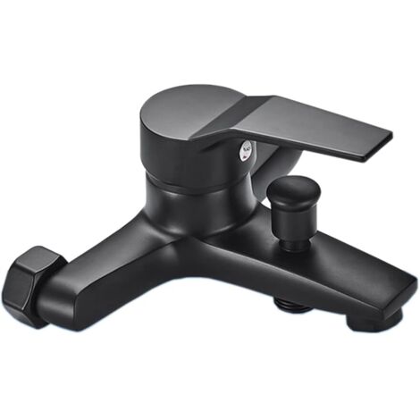 [NUNCA USADO] Grifos de ducha, grifos de ducha de pared, negro mate, grifos de ducha de mano, grifos de ducha de aleación