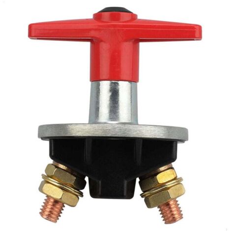 [NUNCA USADO] Interruptor de batería de llave fija universal 12V-60V 300A, aislador de potencia e interruptor de emergencia para automóviles y embarcaciones.