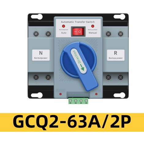 [NUNCA USADO] Interruptor de conmutación de doble potencia 2P 63A interruptor automático 220V