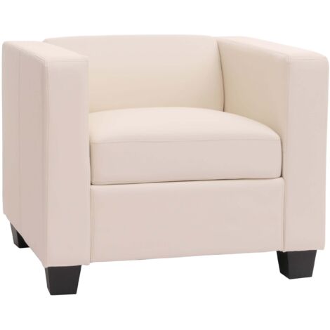 [NUNCA USADO] Sillón Lille, polipiel, blanco