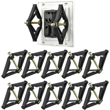[NUNCA UTILIZADO]10 varillas de soporte de casete tipo 86, accesorios de electricista, soporte de caja de enchufe de pared, herramienta de reparación