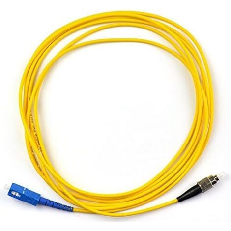 [NUNCA UTILIZADO]Cable de conexión de fibra óptica monomodo FC a conector óptico SC de 5 m, cable de conexión de fibra óptica monomodo FC a conector óptico SC de 5 m