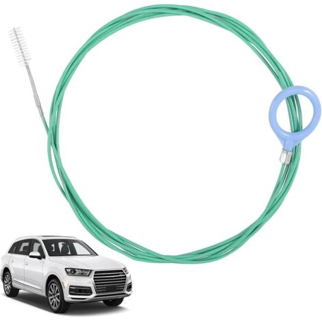 [NUNCA UTILIZADO]Cepillo flexible extra largo para limpieza de techo corredizo de coche, 300 cm, herramienta de limpieza flexible, orificio de drenaje para desagüe de coche.