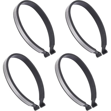 [NUNCA UTILIZADO]Clips reflectantes para bicicleta, 4 clips grises ajustables para piernas de pantalones, clips reflectantes para bicicleta nocturna, seguros y cómodos, expandibles, para correr y hace
