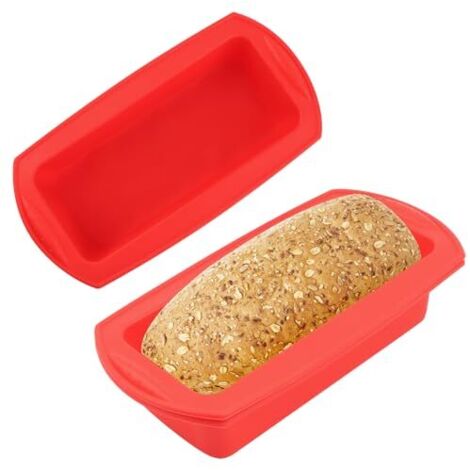 [NUNCA UTILIZADO]Molde de silicona para pasteles, 2 piezas, antiadherente, para hornear pan, pasteles y tostadas.