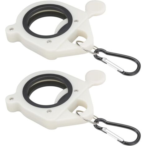[NUNCA UTILIZADO]Paquete de 2 soportes de fijación de luz con bridas de 9 x 8,5 cm, adecuados para organizar y rastrear cables.