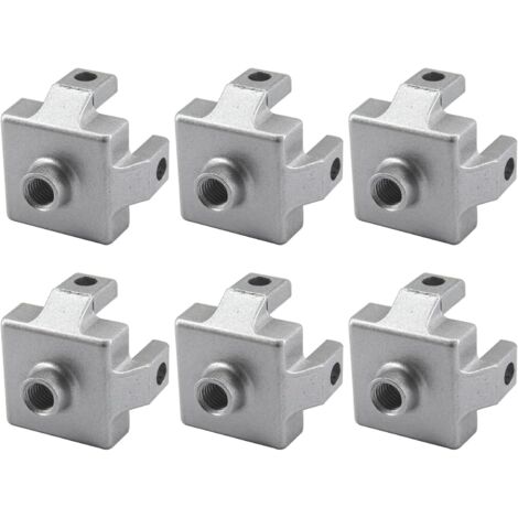 [NUNCA UTILIZADO]Paquete de 6 soportes de montaje en suelo 3030 M12 para perfil de extrusión de aluminio
