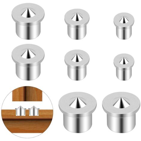 [NUNCA UTILIZADO]pasadores de centrado de acero inoxidable de 6/8/10/12 mm para carpintería, plantillas de espigas y herramientas de perforación.