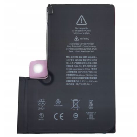 NUOVA BATTERIA agli ioni di litio per APPLE IPHONE 12 PRO MAX A2410 A2411 A2466