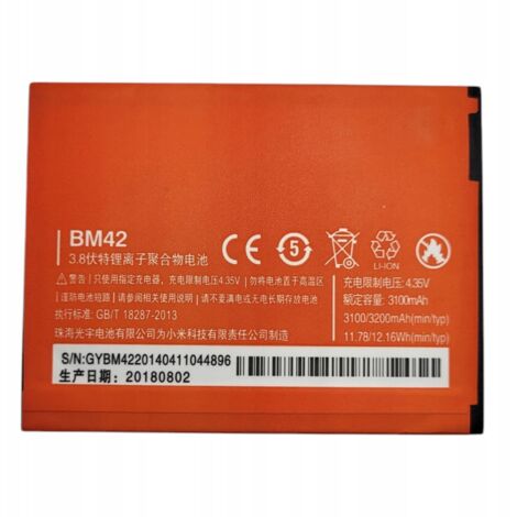 NUOVA BATTERIA BM42 PER XIAOMI REDMI NOTE 3200mAh