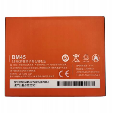 NUOVA BATTERIA BM45 PER XIAOMI REDMI NOTE 2