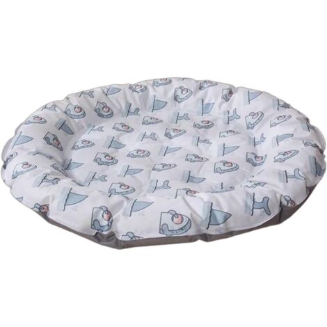 Nuova coperta rinfrescante per gatti e cani, tappetino estivo per gatti, tappetino rinfrescante rotondo per animali domestici, grigio