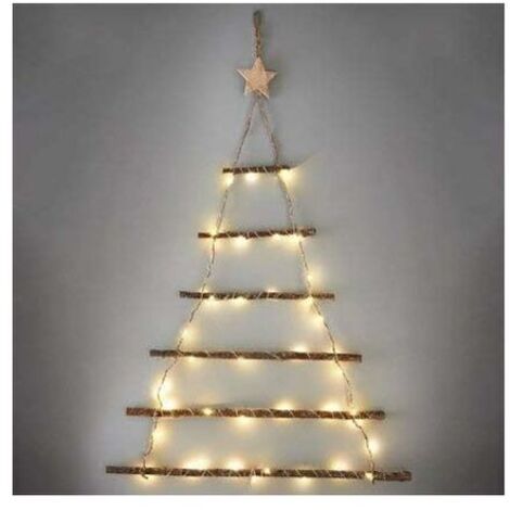 Nuova parete di splendidi ramoscelli illuminati, decorazione per l'albero di Natale, regalo di Capodanno