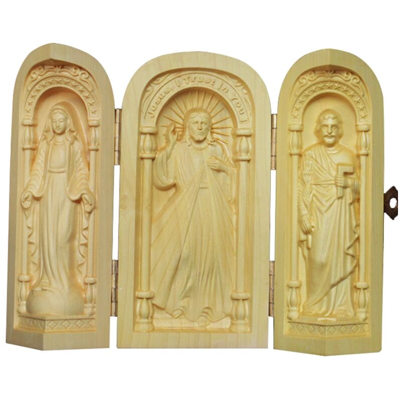 Nuove reliche cattolica tre scatole aperte